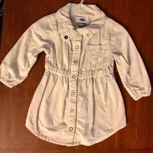 Corduroy shirt dress
